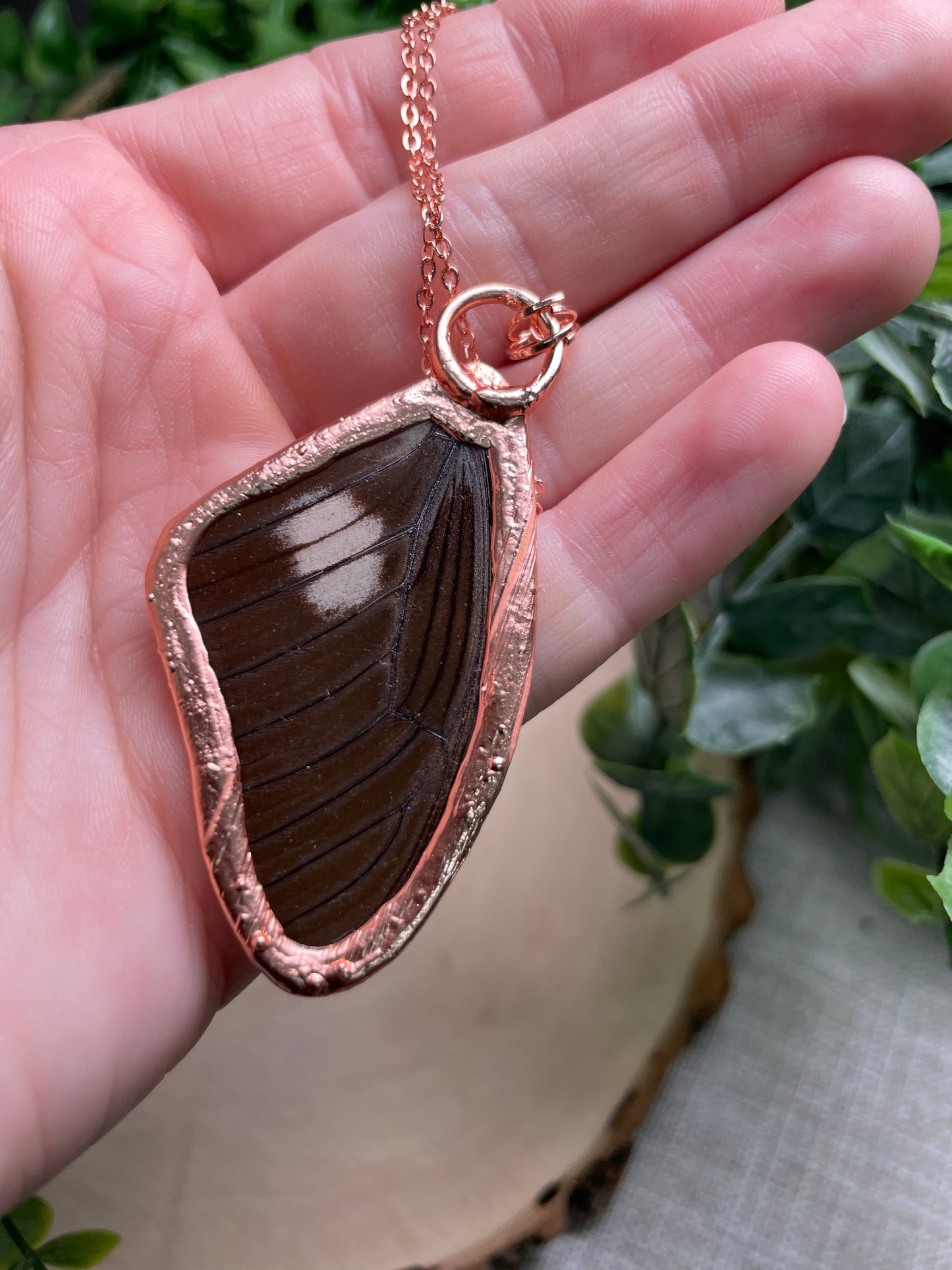 Abalone Shell Butterfly Wing Necklace