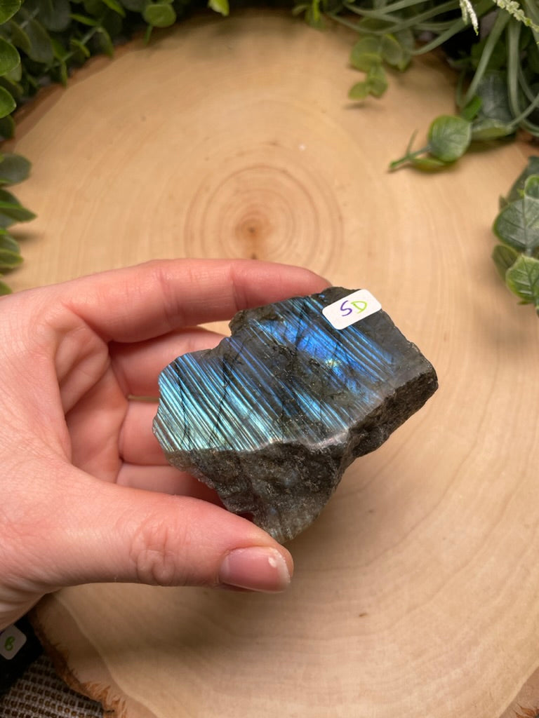 Labradorite Half-Polished Slab