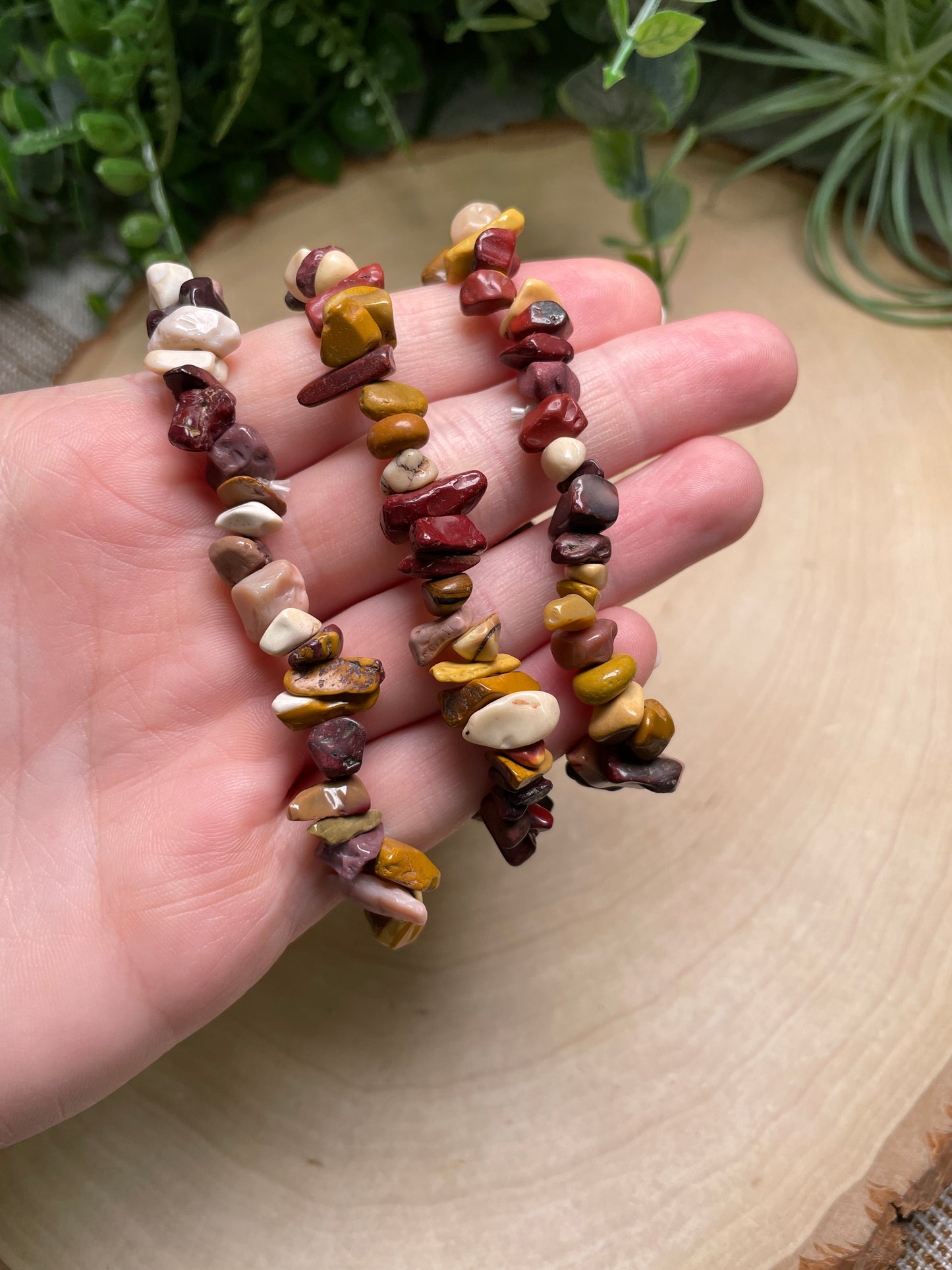 Mookaite Jasper Chip Bracelet