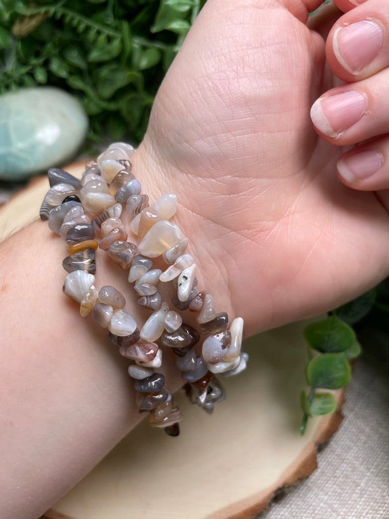 Botswana Agate Chip Bracelet