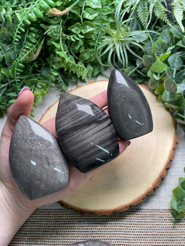 Silver Sheen Obsidian Freeform