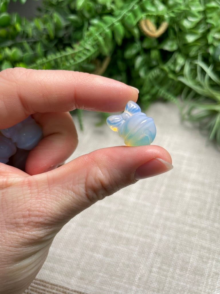 Opalite Mini Christmas Bell (manmade)