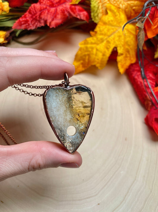 Citrine Planchette Necklace