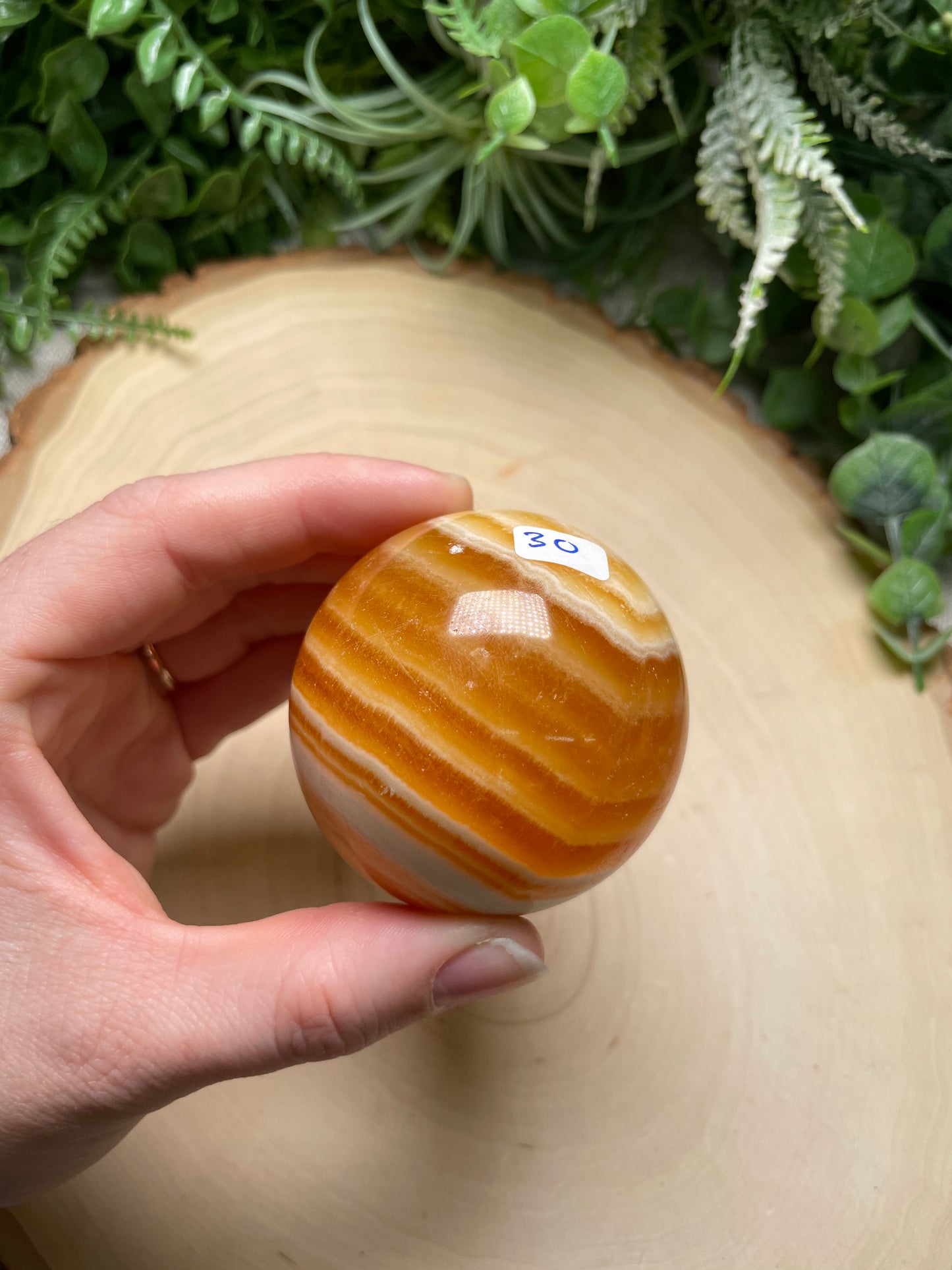 Orange Calcite Sphere