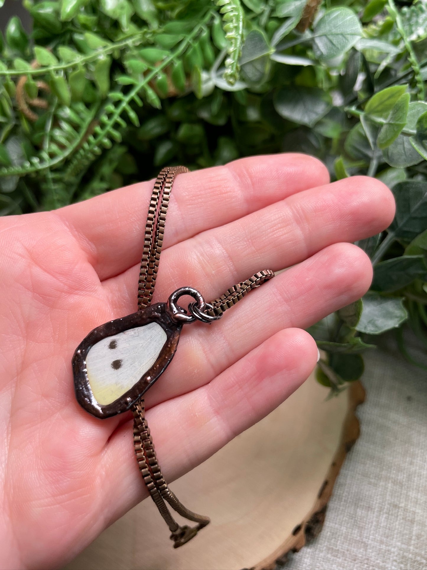 Tigers Eye Butterfly Wing Necklace