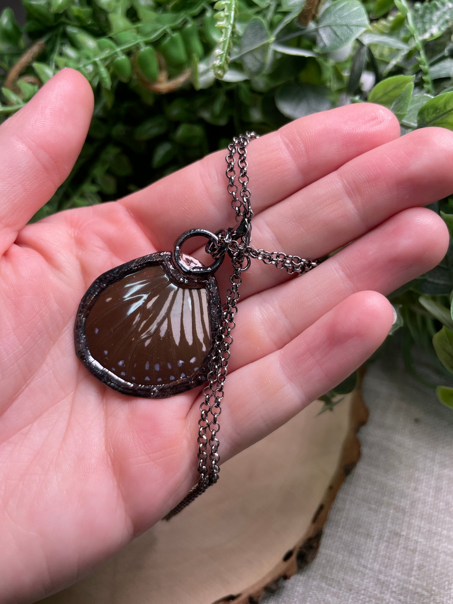 Labradorite Butterfly Wing Necklace