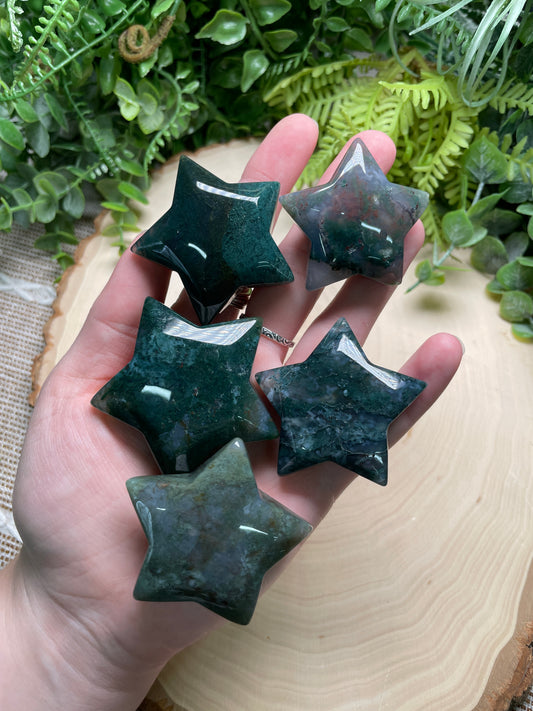 Moss Agate Star