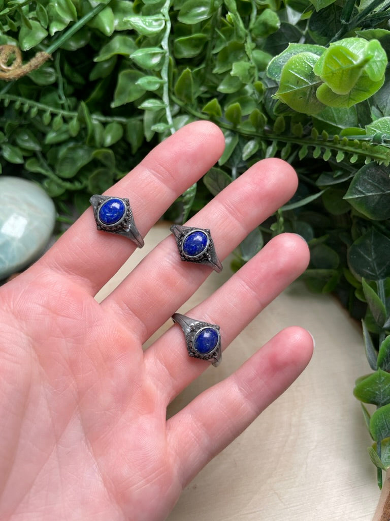 Lapis Adjustable Ring