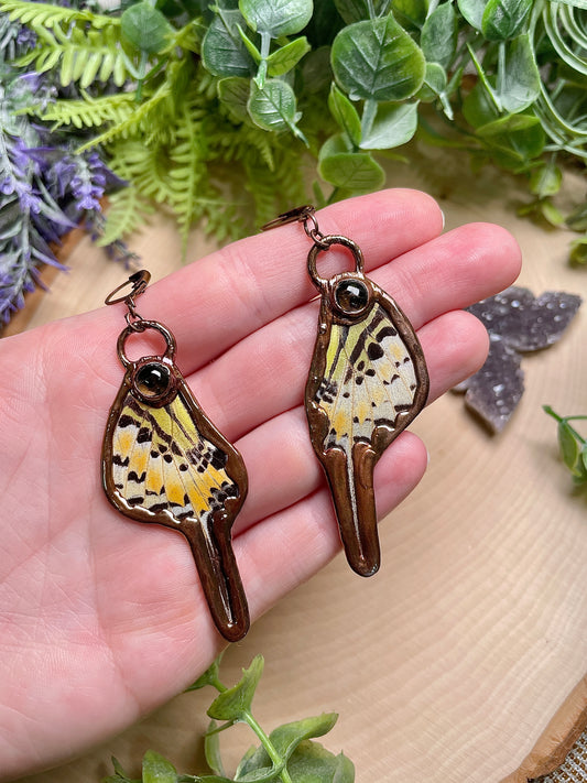 Thistle- Butterfly Wing Earrings