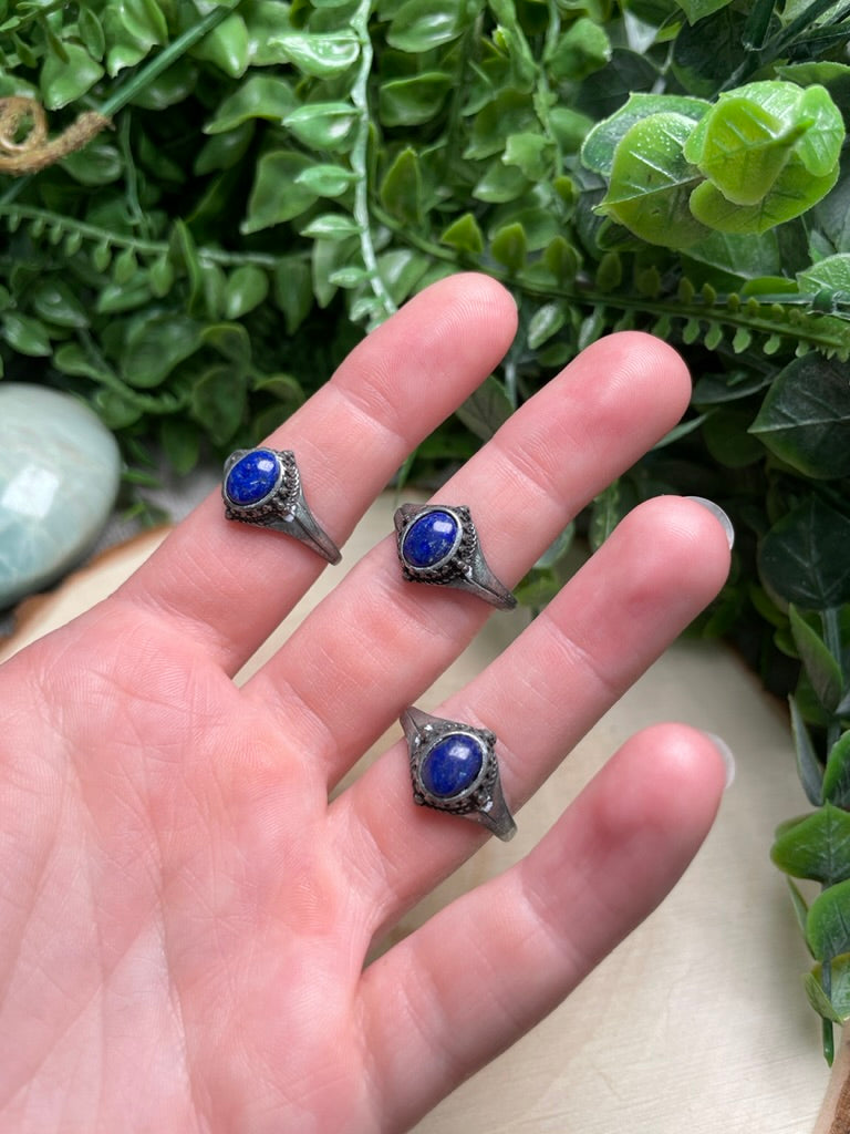 Lapis Adjustable Ring