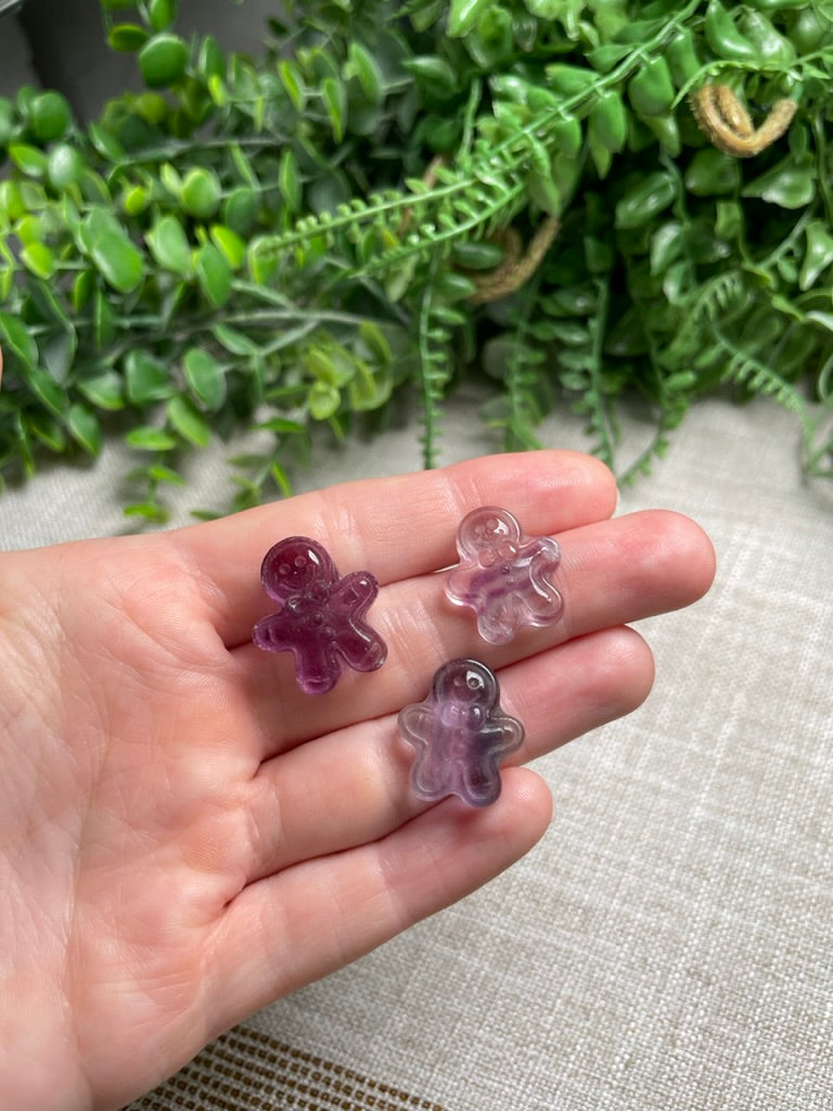 Fluorite Mini Gingerbread Man