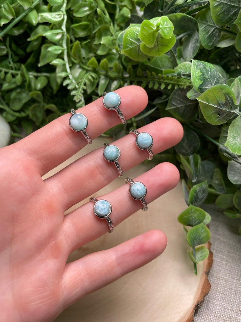 Larimar Adjustable Ring