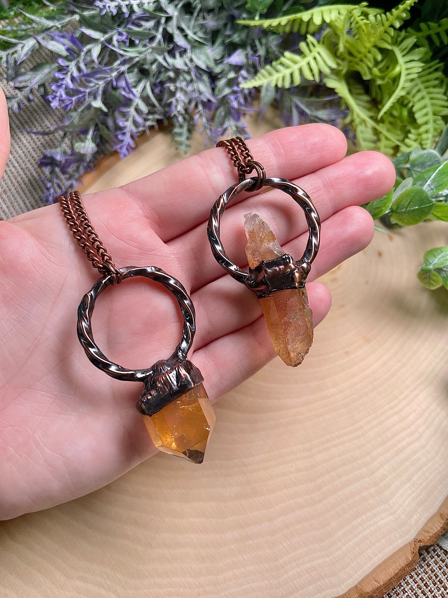 Tangerine Quartz Necklace