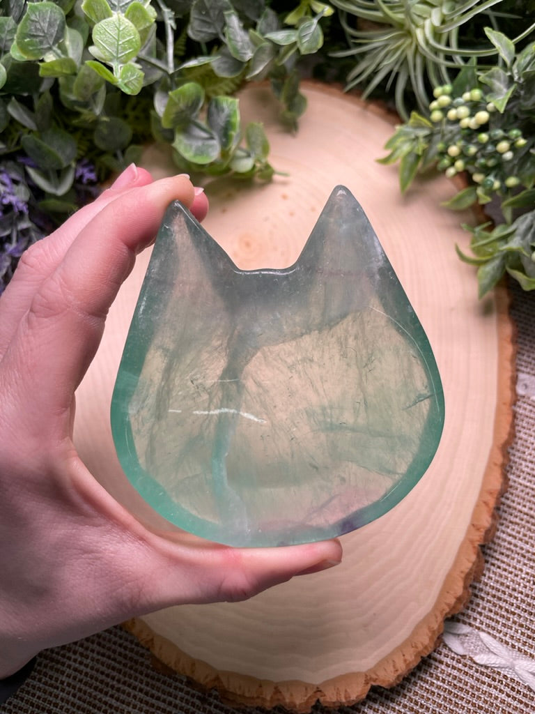 Fluorite Cat Bowl