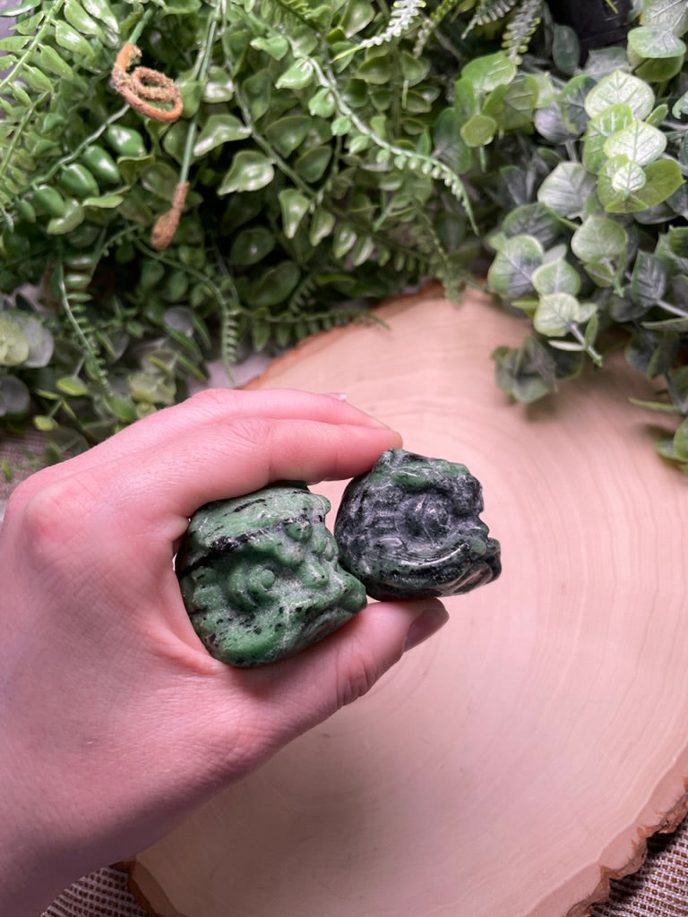 Ruby Zoisite Chinese Lion