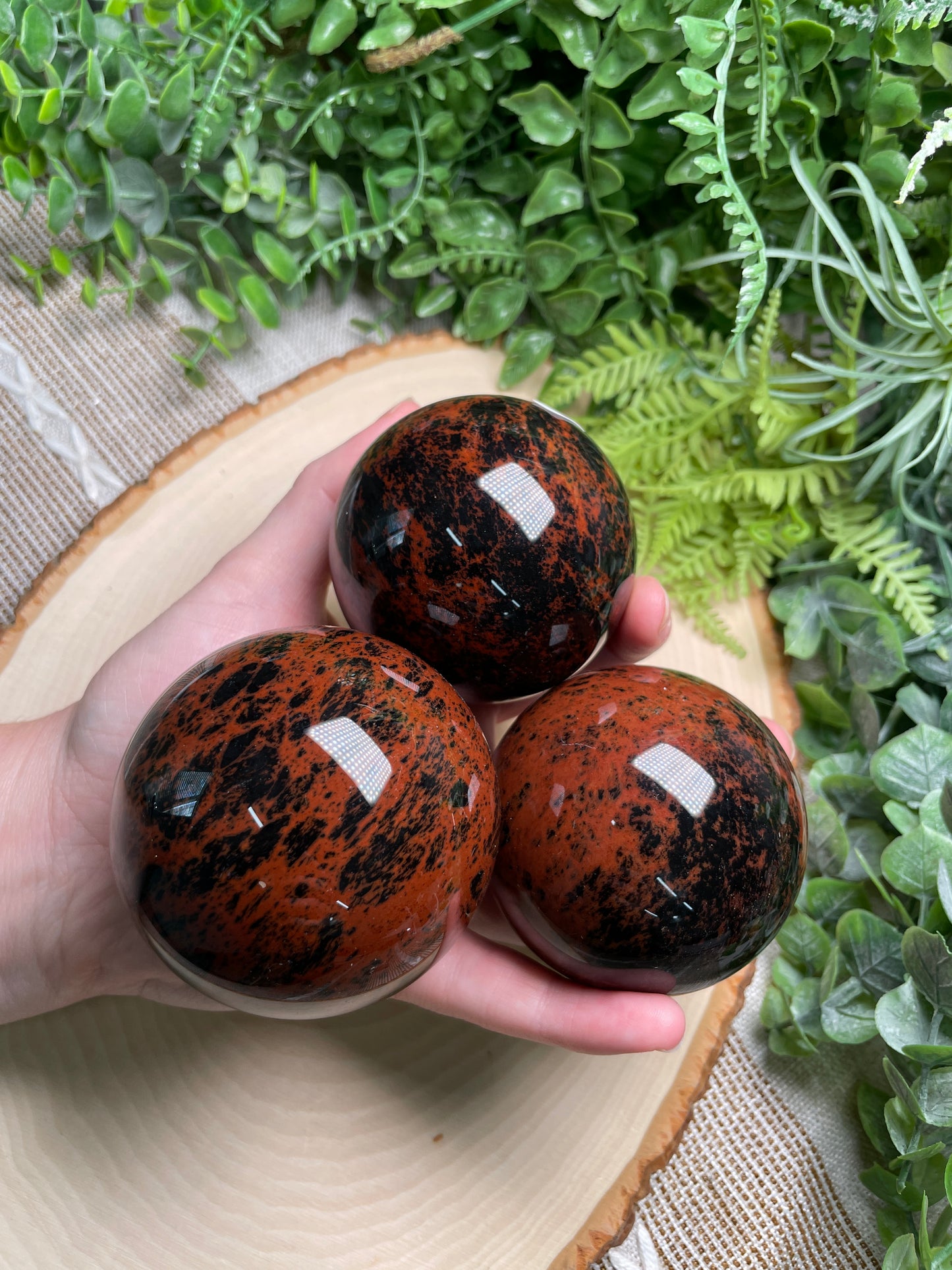 Red Obsidian Sphere