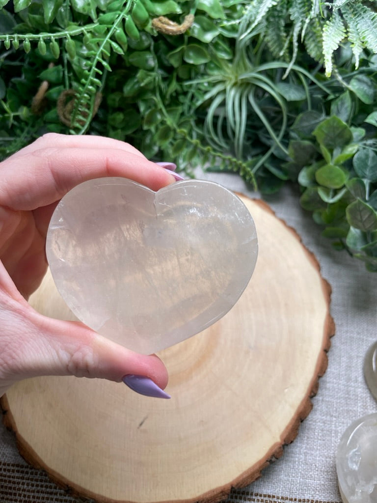 Rose Quartz Heart Mini Dish