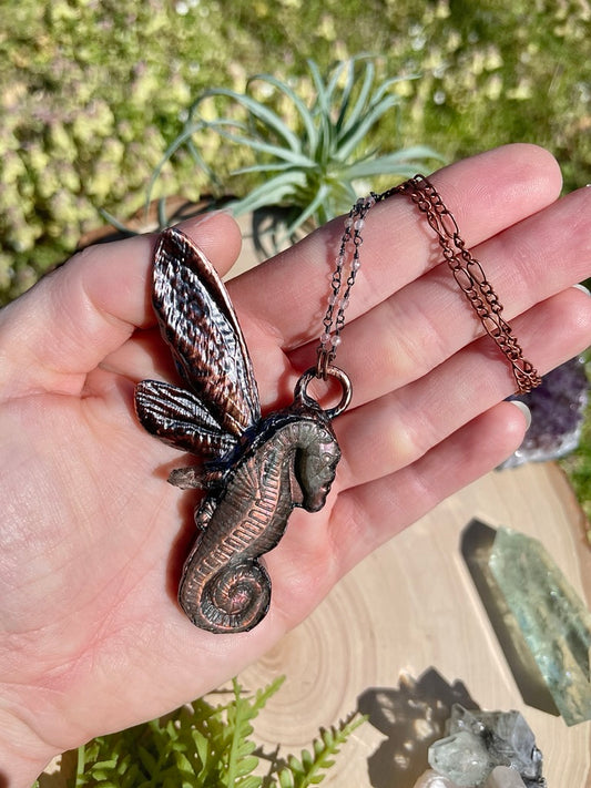 Ariel- Labradorite, Clear Quartz, and Real Ethically Sourced Cicada Wings Necklace
