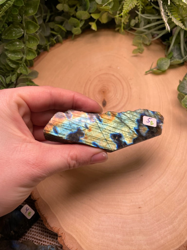 Labradorite Half-Polished Slab