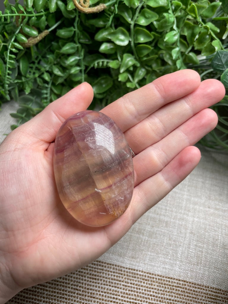 Fluorite Palm Stone