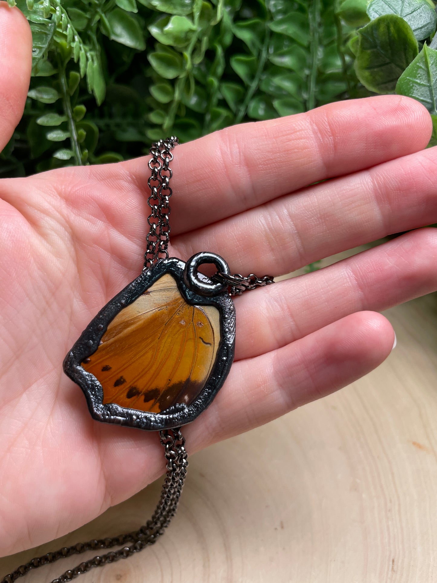 Lapis Butterfly Wing Necklace