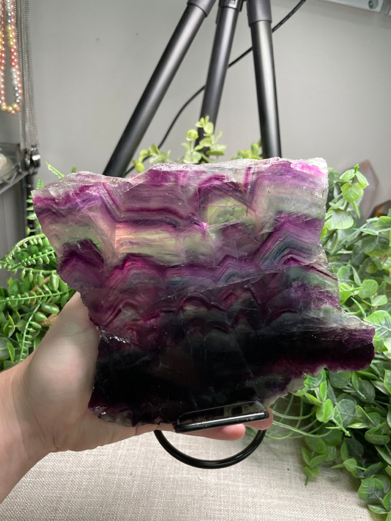 XL Rainbow Fluorite Slab