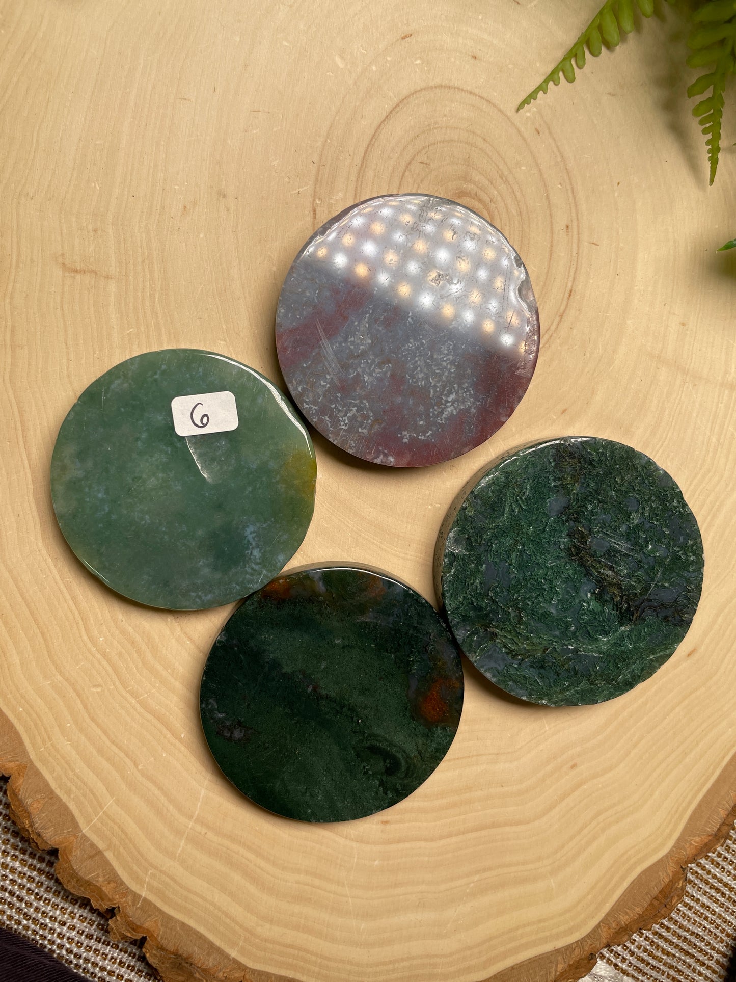 Moss Agate Disk