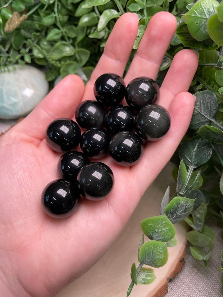 Rainbow Obsidian Sphere