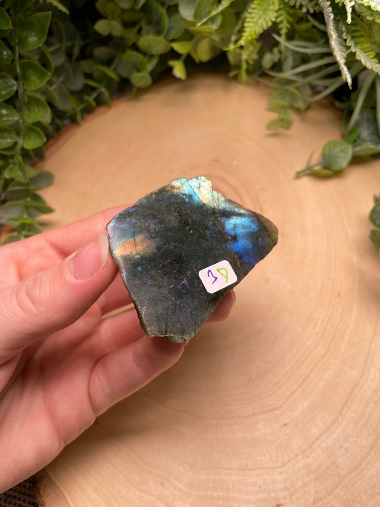 Labradorite Half-Polished Slab