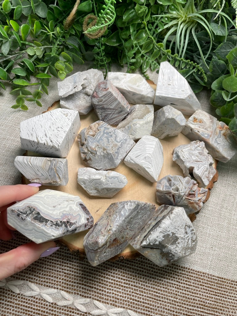 Mexican White Lace Agate Freeform