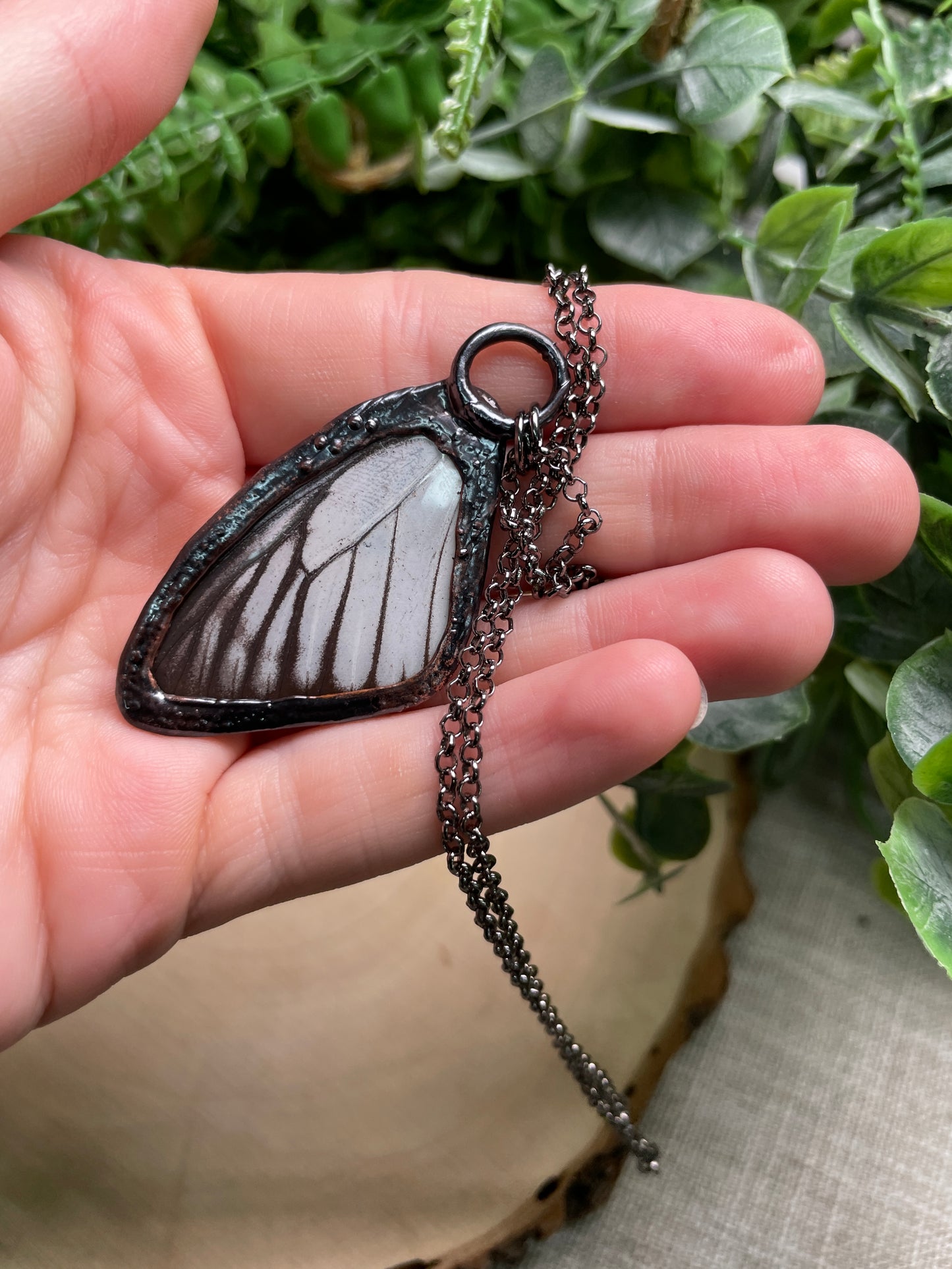 Amethyst Butterfly Wing Necklace