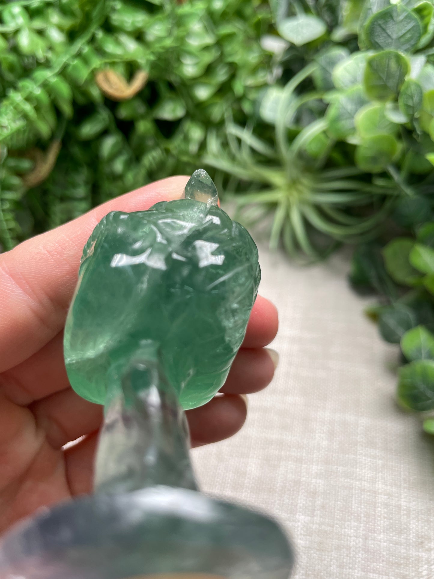 Fluorite Funko Elf (chipped hat)