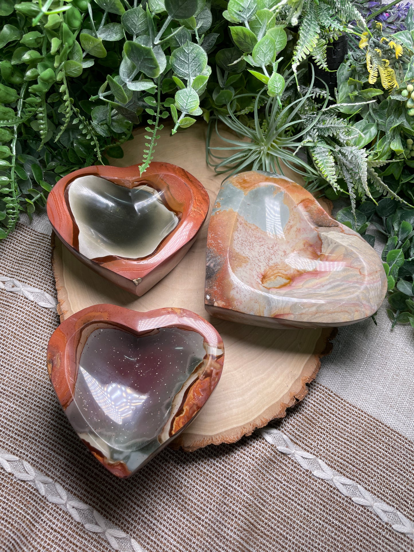 Polychrome Jasper Heart Bowl