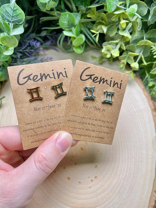 Gemini Stud Earrings