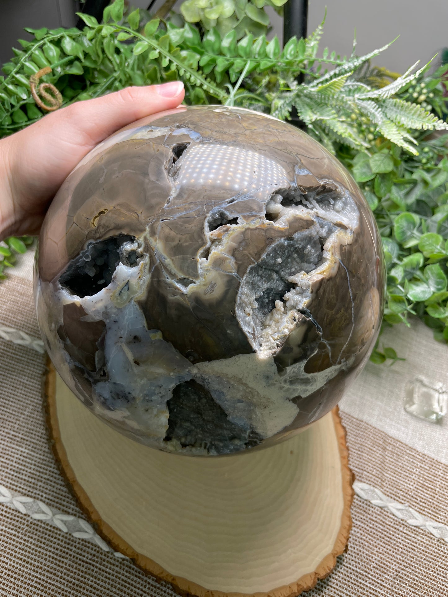 XXXL Volcano Agate Sphere