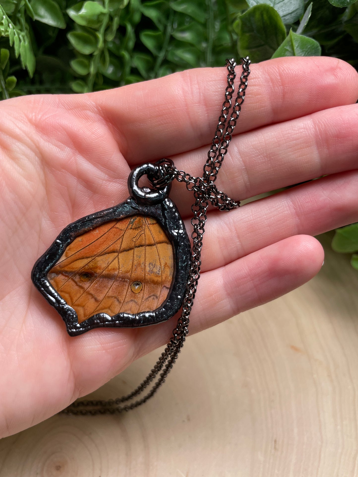 Labradorite Butterfly Wing Necklace