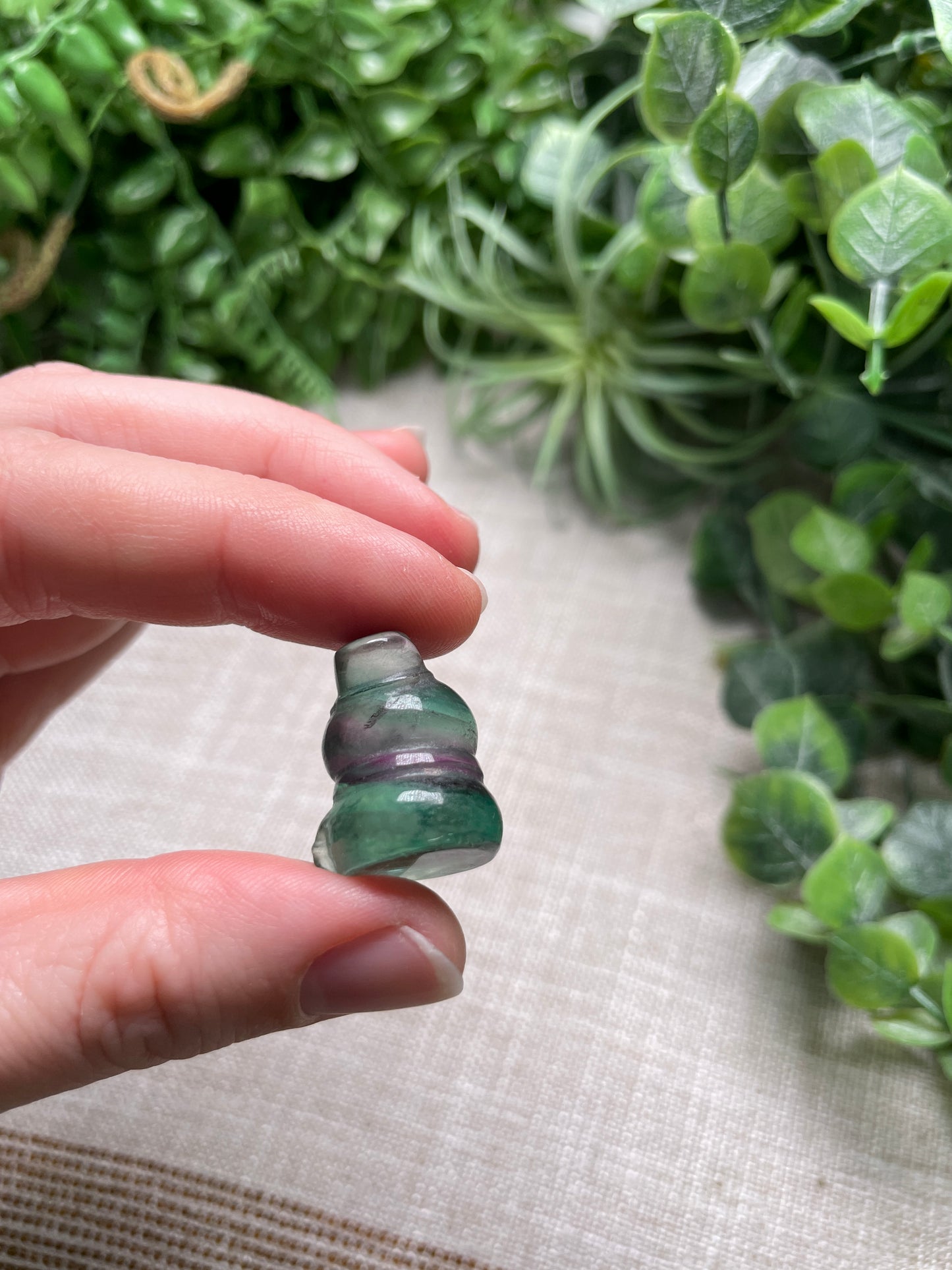 Fluorite Mini Snowman