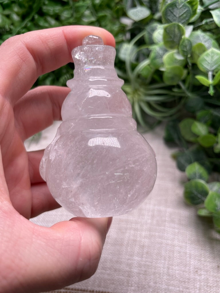 Clear Quartz Snowman (chipped)