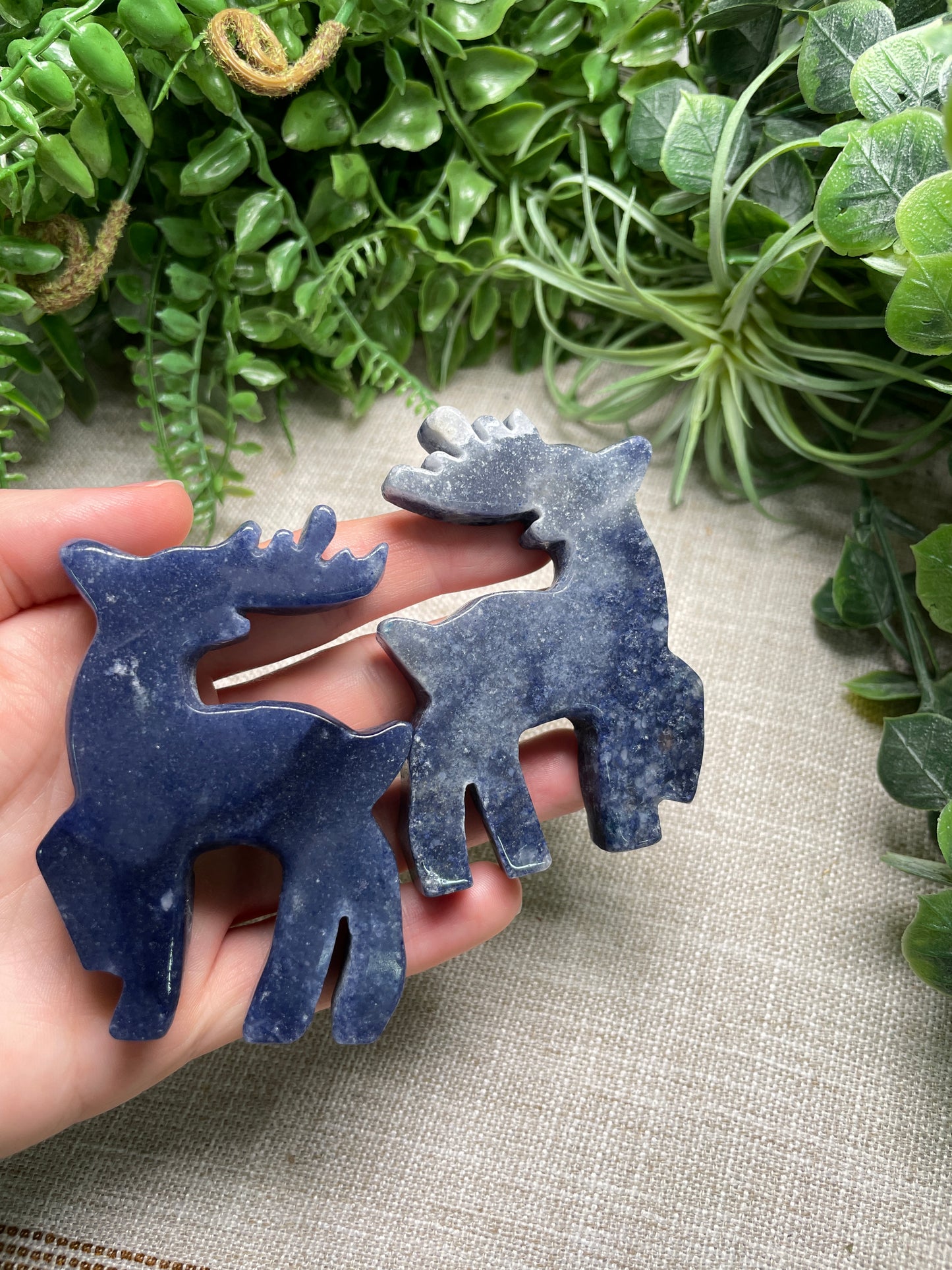 Blue Aventurine Reindeer