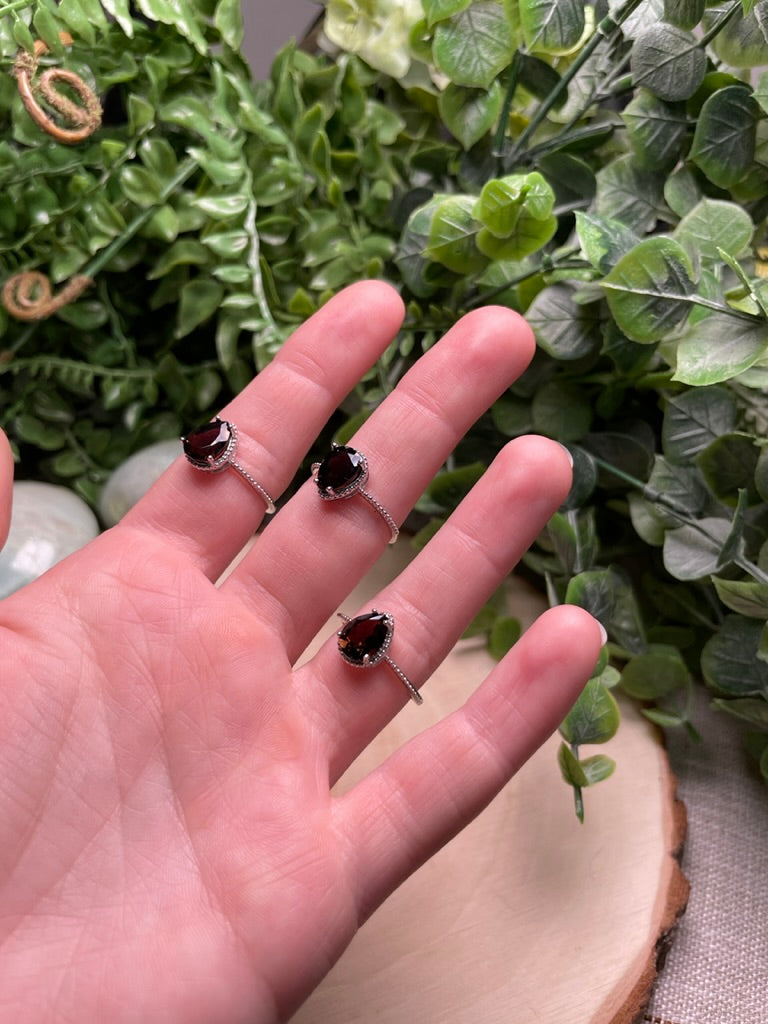 Smoky Quartz Adjustable Ring