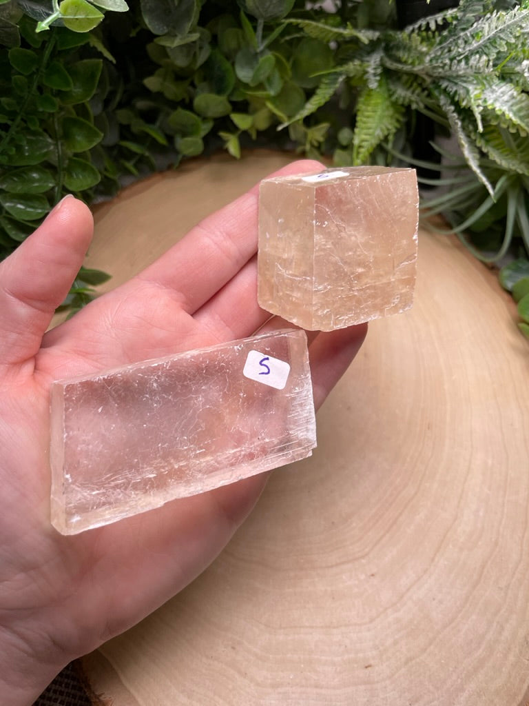 Honey Calcite Cube