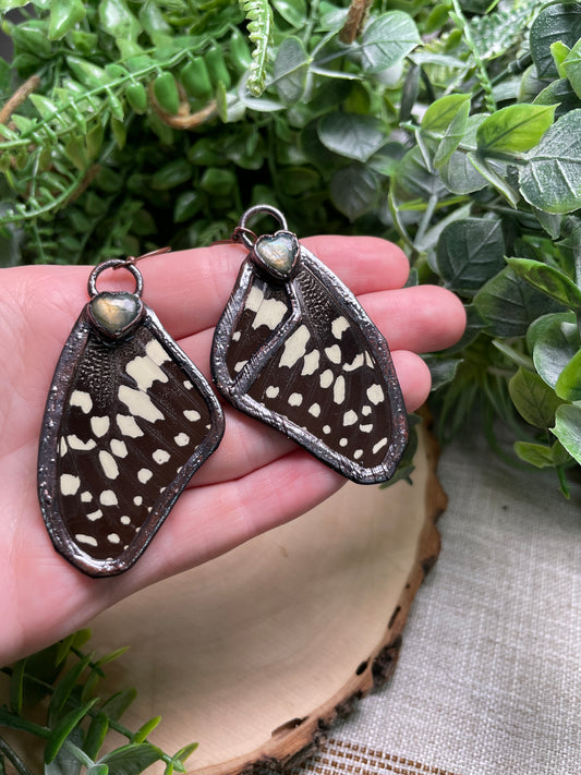 Labradorite Butterfly Wing Earrings