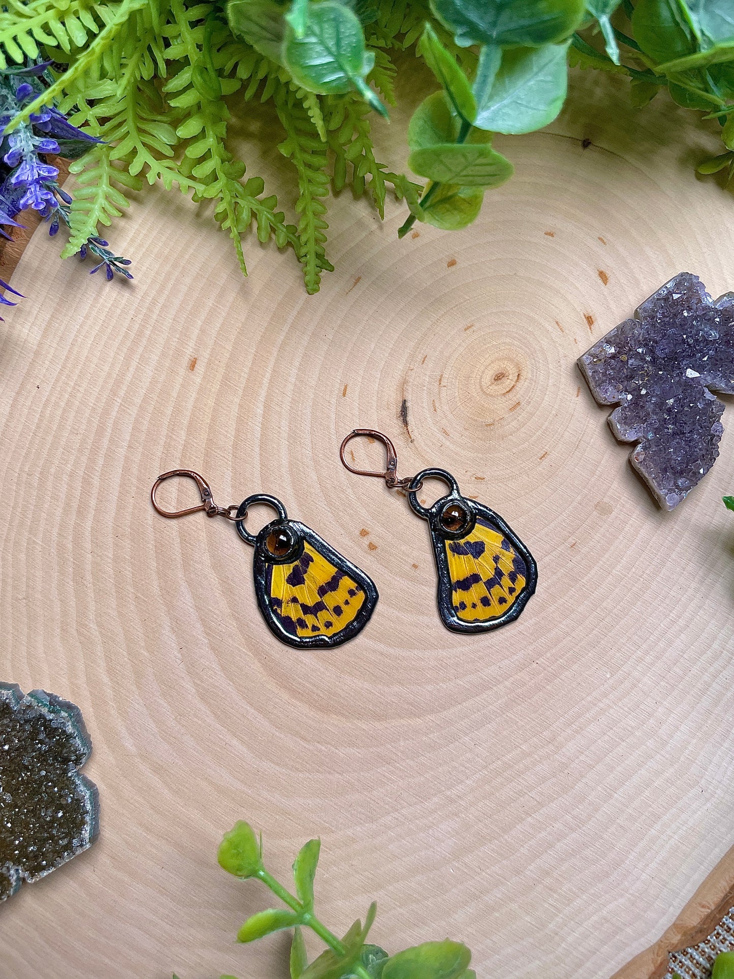 Bramble- Butterfly Wing Earrings
