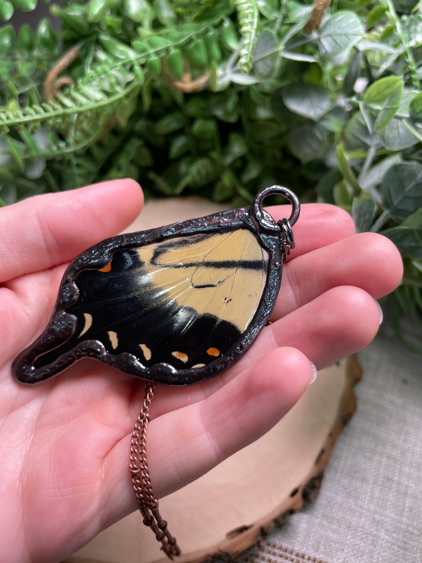 Labradorite Butterfly Wing Necklace