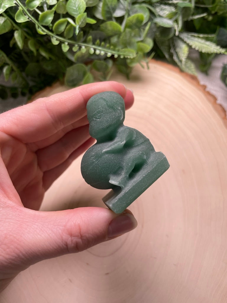 Green Aventurine Character with Basketball