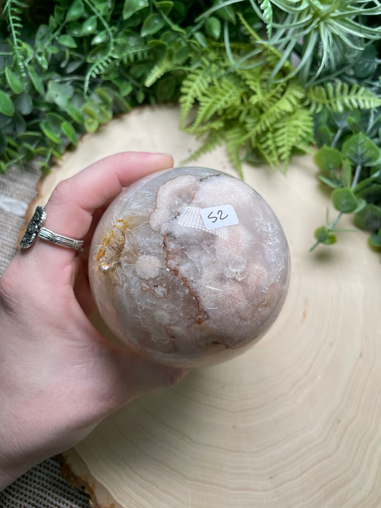 Flower Agate Sphere