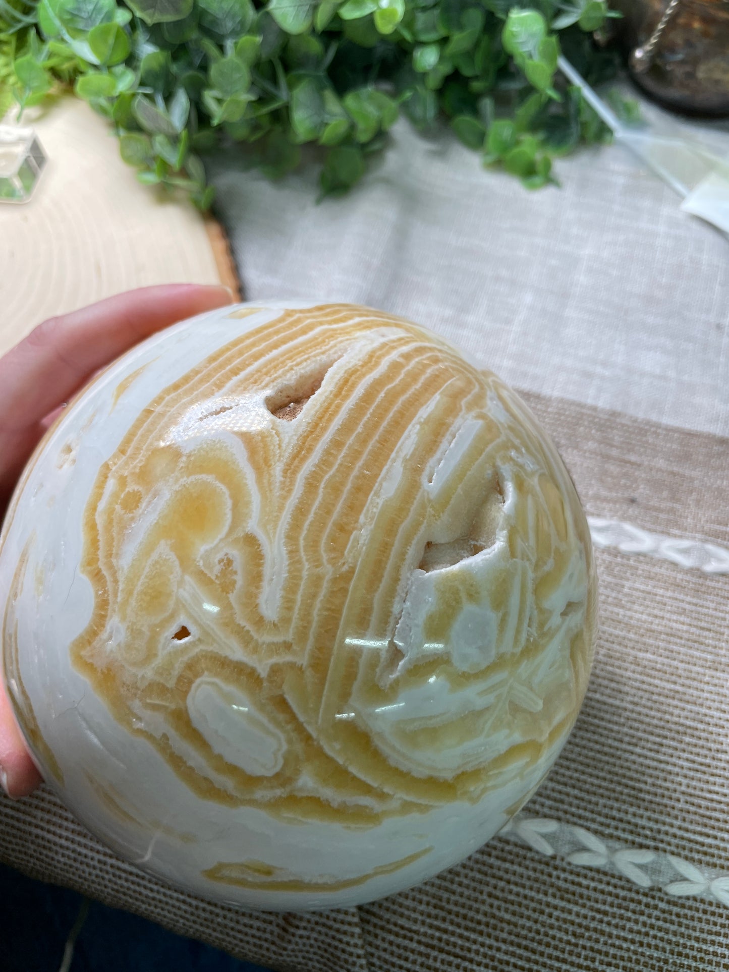 XXL Orange Calcite Sphere