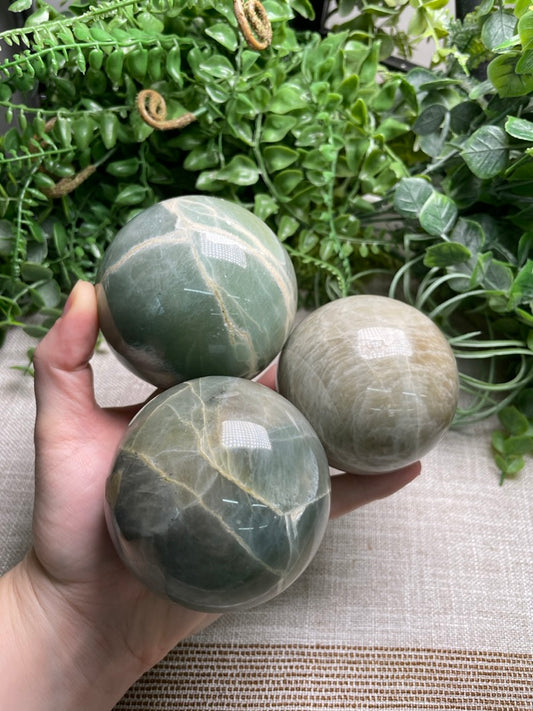 Green Moonstone Sphere