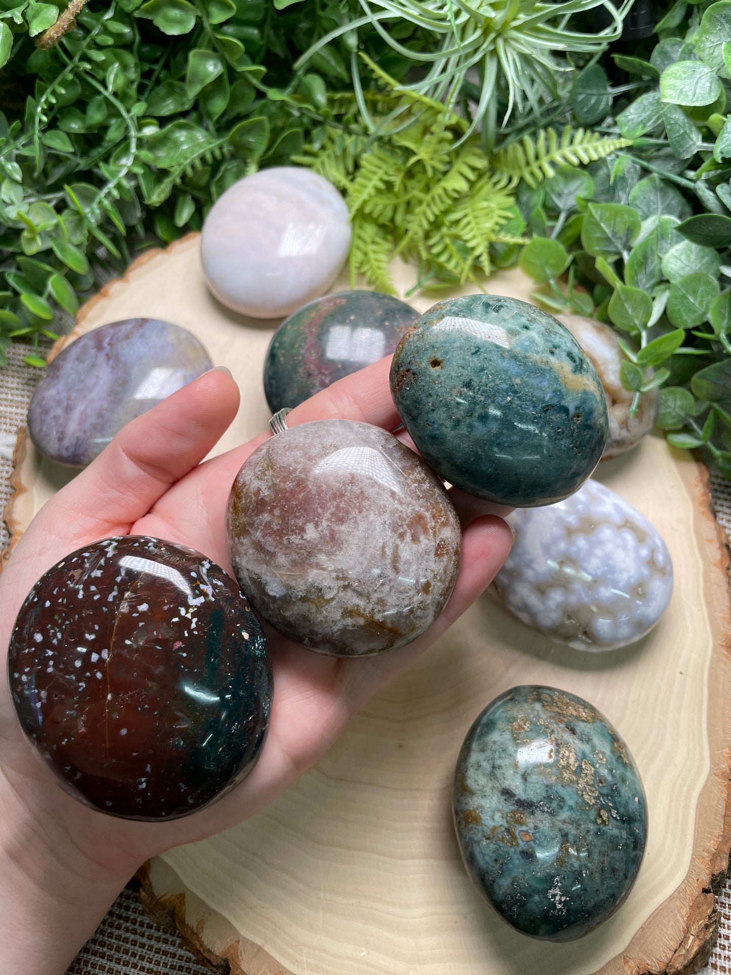 Ocean Jasper Palm Stone