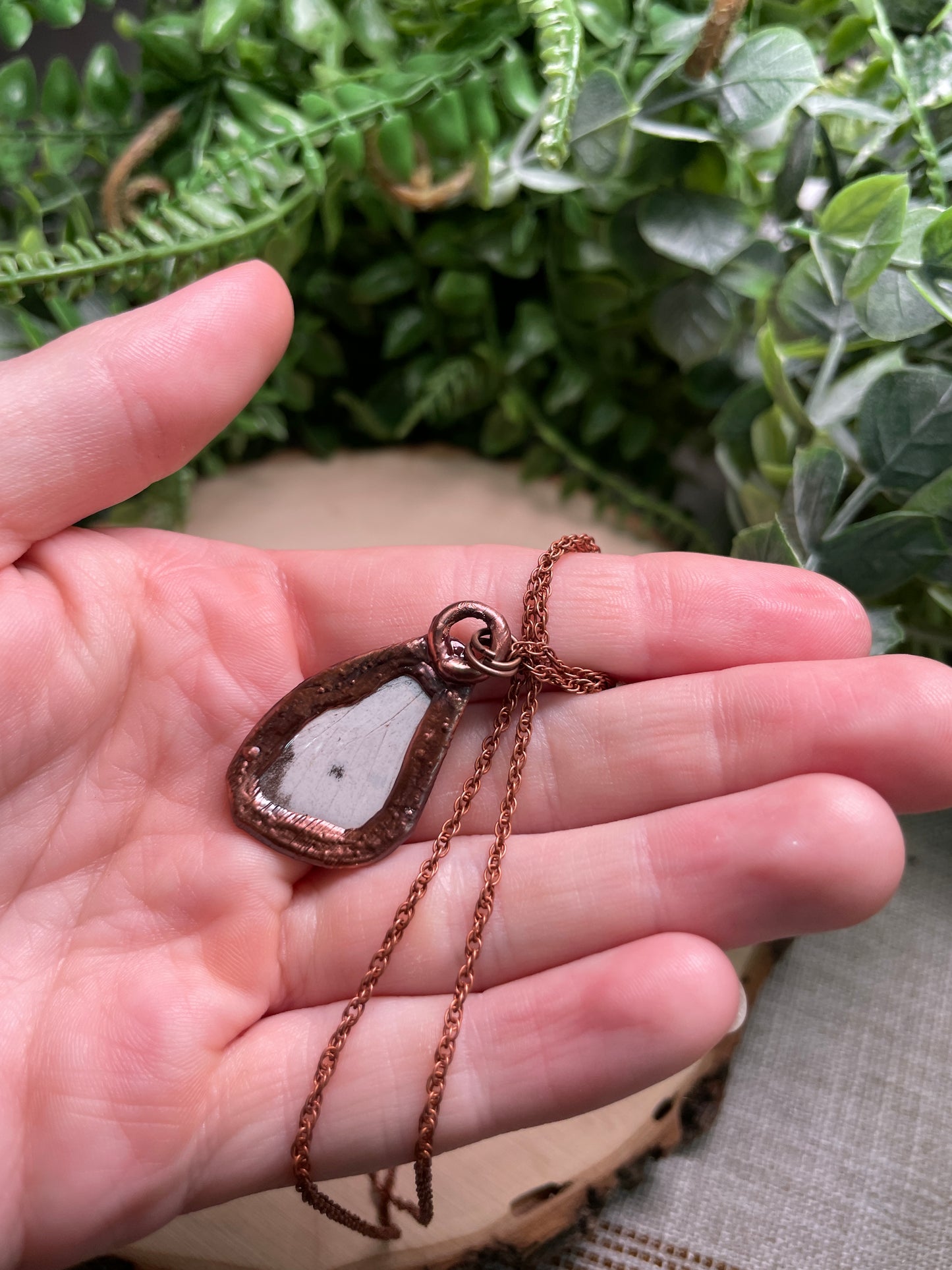 Labradorite Butterfly Wing Necklace